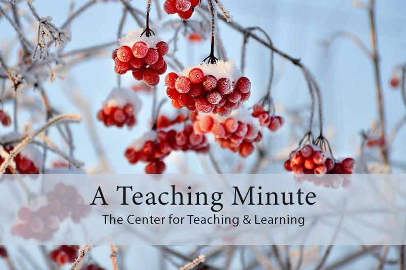 A Teaching Minute from the Center for Teaching and Learning