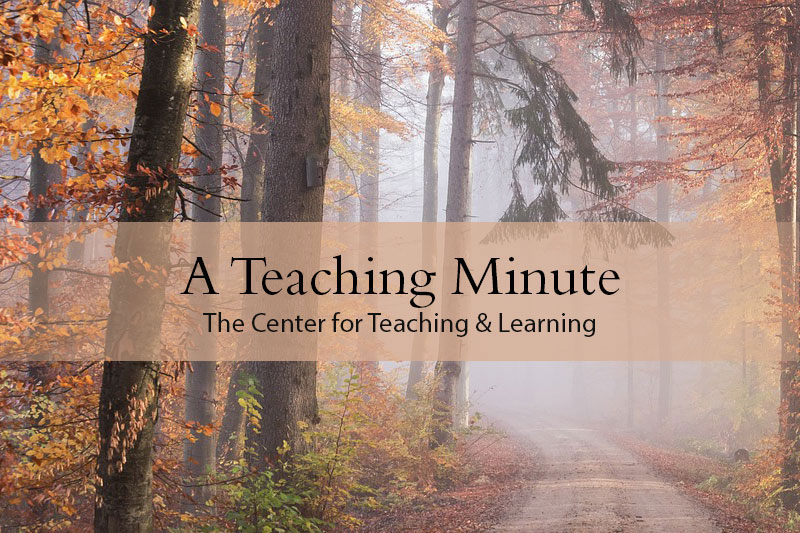 A Teaching Minute from the Center for Teaching and Learning